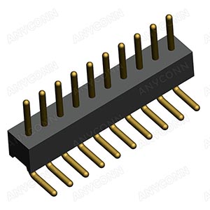 PH1.27  IC Sockets 公头单排90° DIP 圆孔插座