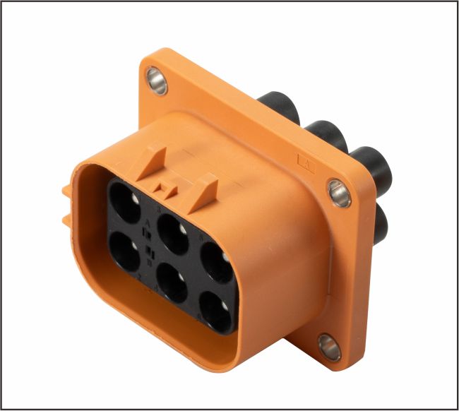 Six pin in line assembly socket