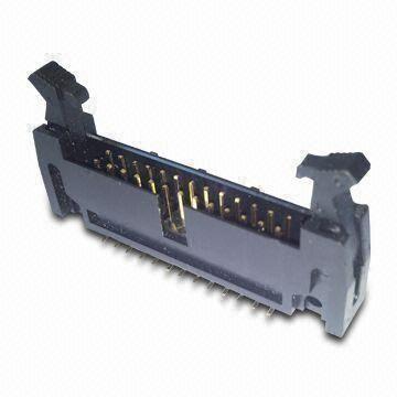 Box-Header-Steckverbinder mit Verriegelungen, 2,54 mm Raster, SMT-Typ, 12,9 mm Isolatorhöhe
